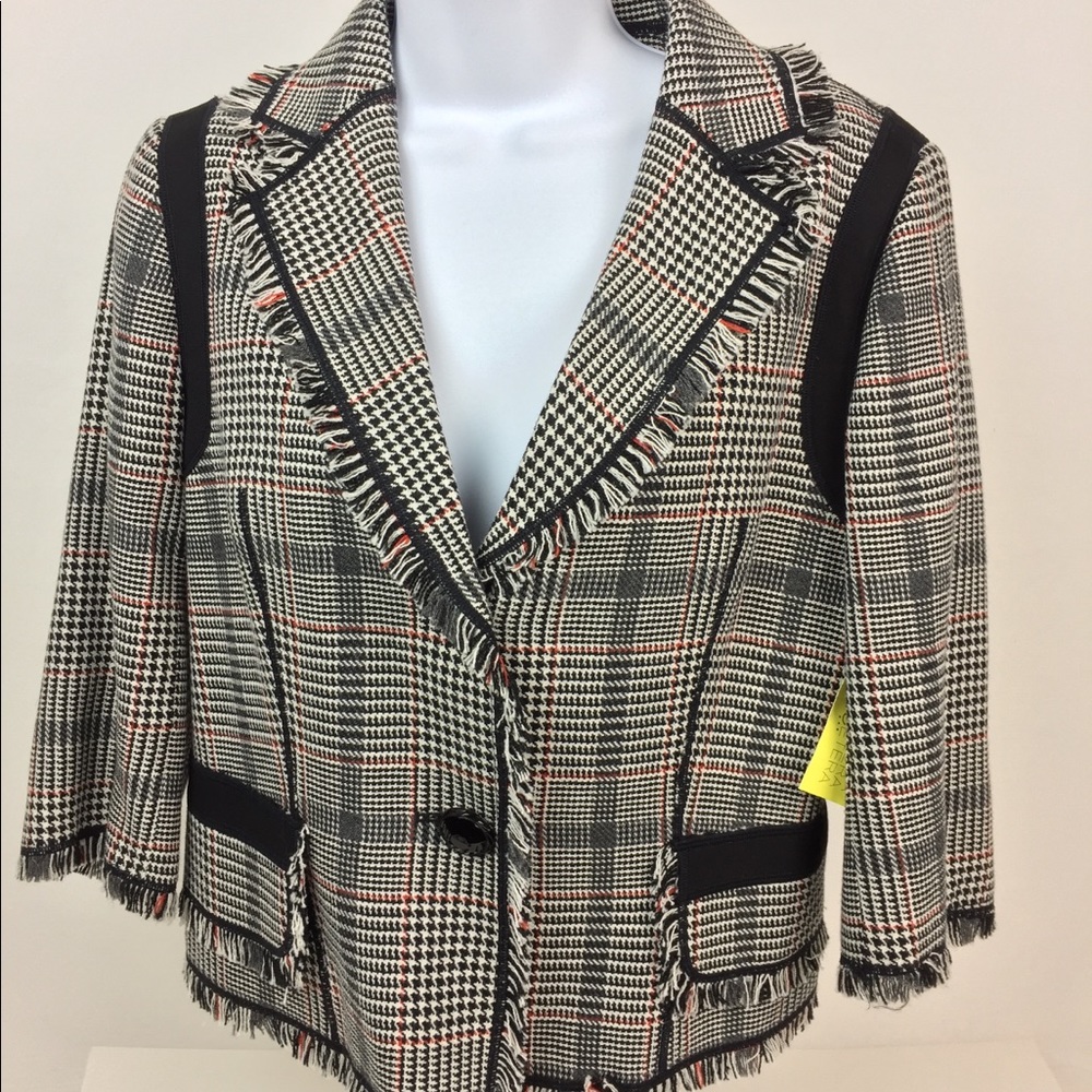 Etcetera Plaid Blazer Jacket NEW